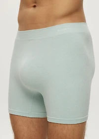 Boxer court gaufré sans couture Starlight Blue