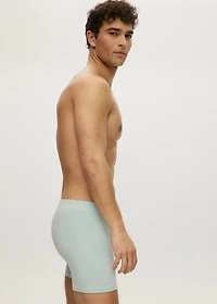 Starlight Blue seamless waffle-textured boxer shorts