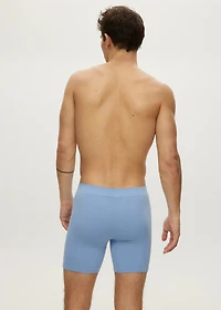 Boxer long gaufré sans coutures Della Robbia Blue