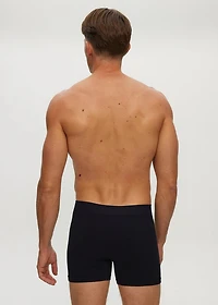 Boxer court sans couture 4" Black