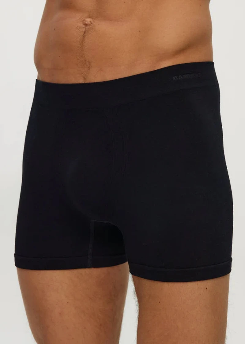 4" Seamless Short Boxer Black