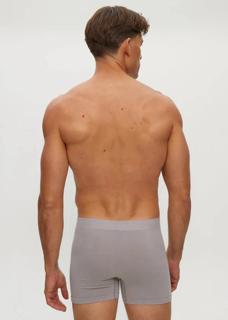 Boxer court sans couture 4" Flanelle grise