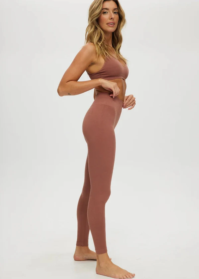 Baltic Amber Seamless Rib Leggings