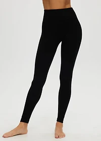 Black Seamless Rib Leggings