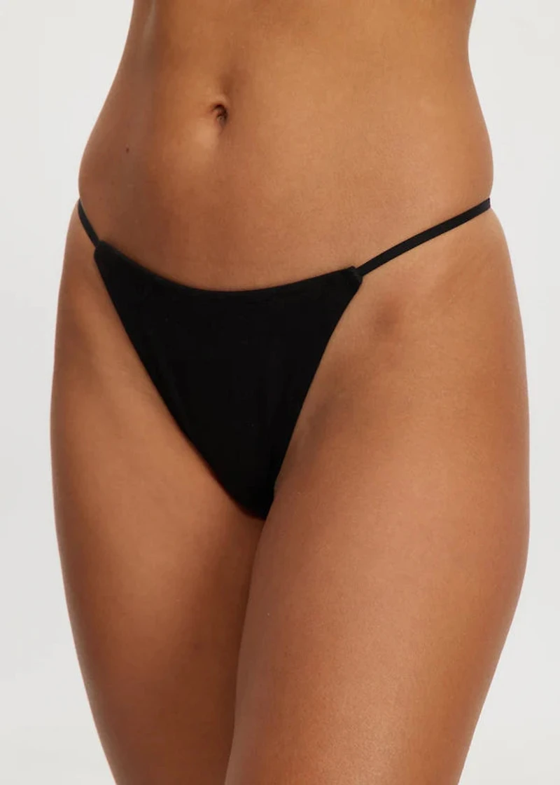 G-String essentielle Dipped Black