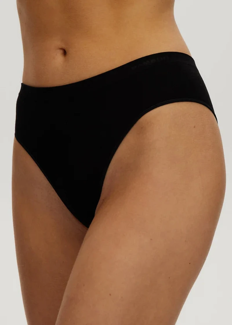 Cheeky Seamless Black Briefs