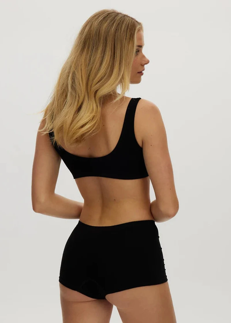 Black Seamless Boyshorts
