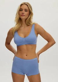 Boyshort Sans Couture Blue Herron