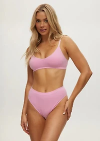 Culotte Cheeky gaufré sans couture Pastel Lavender