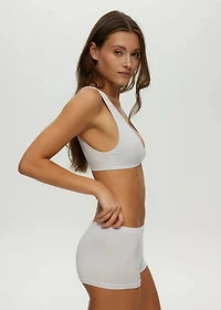 Short Garçonne Sans Couture Illusion Blue