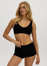 Black Seamless Shaping Bra