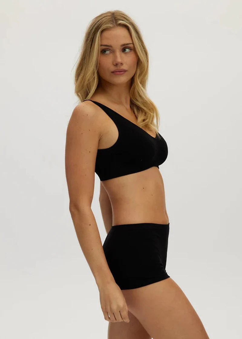 Black Seamless Shaping Bra