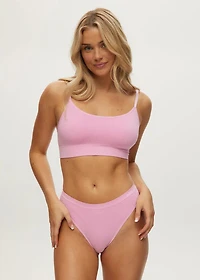 Pastel Lavender seamless waffle classic bra