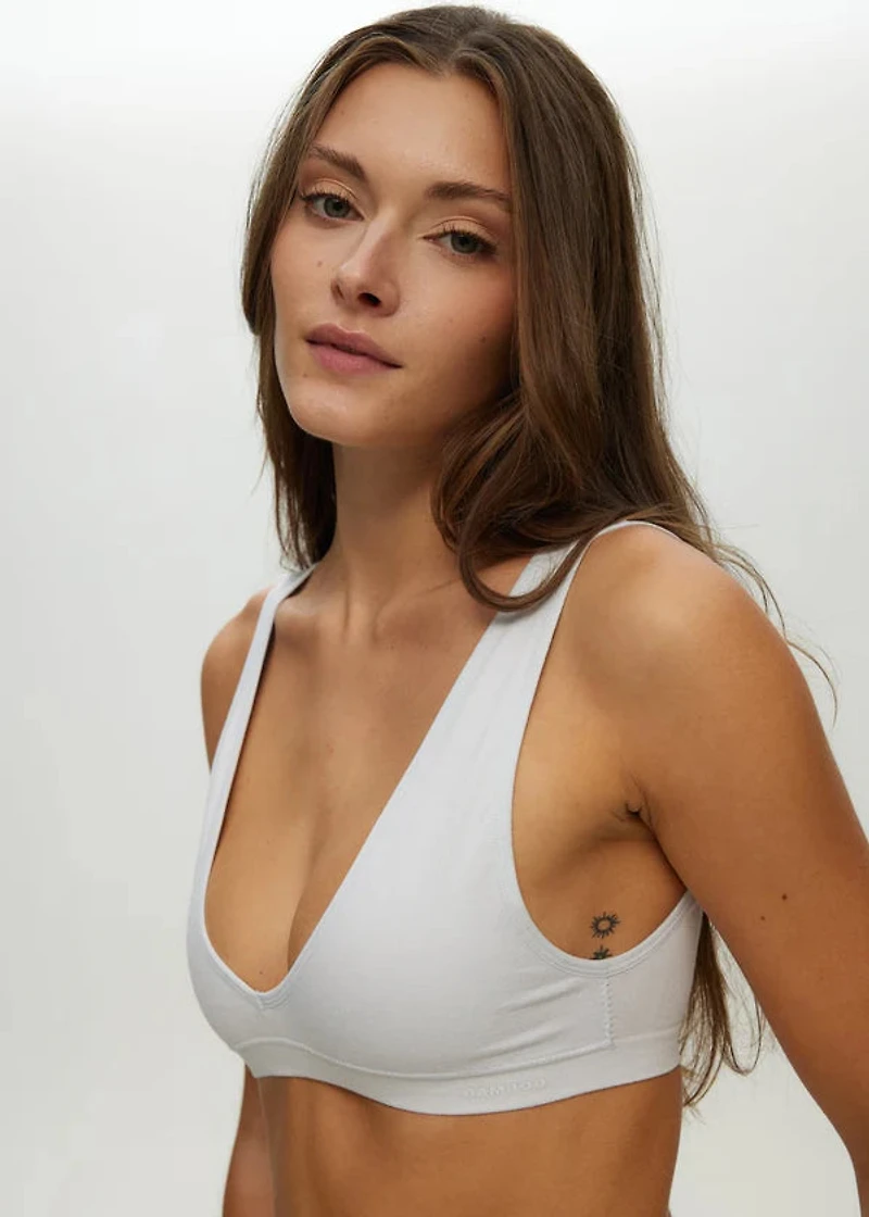 Soutien-Gorge Plongeant Sans Couture à Dos Ouvert Illusion Blue