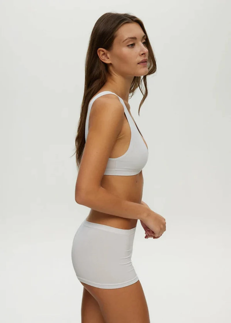 Soutien-Gorge Plongeant Sans Couture à Dos Ouvert Illusion Blue