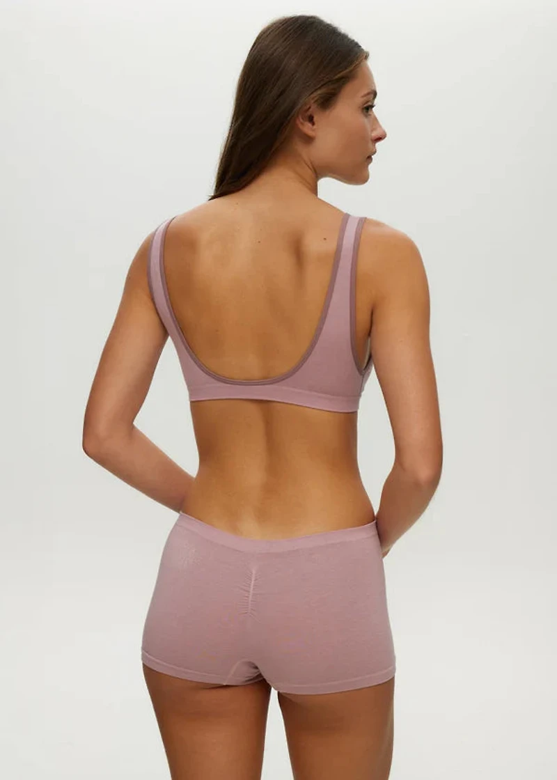 Soutien-Gorge Plongeant Sans Couture à Dos Ouvert Deauville Mauve