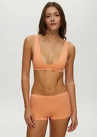 Soutien-Gorge Plongeant Sans Couture à Dos Ouvert Papaya Punch