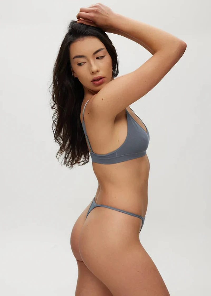 Bralette Triangle Rib Sans Couture Stormy Sea