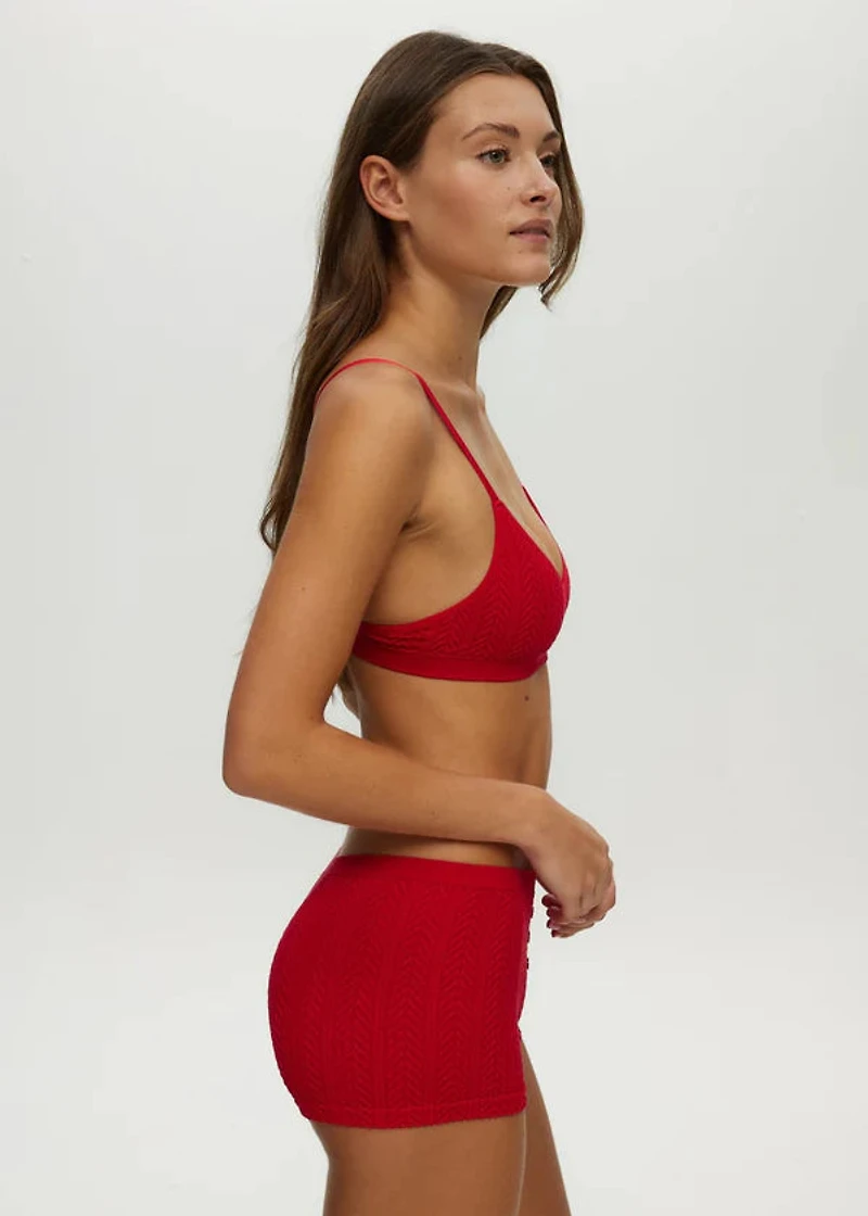 Tango Red Seamless Wired Triangle Bralette
