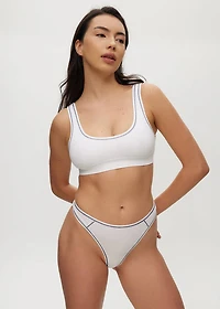 Bralette col arrondi sans couture White