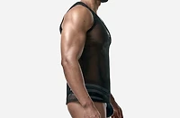 Black Mesh Tank Top