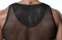 Black Mesh Tank Top
