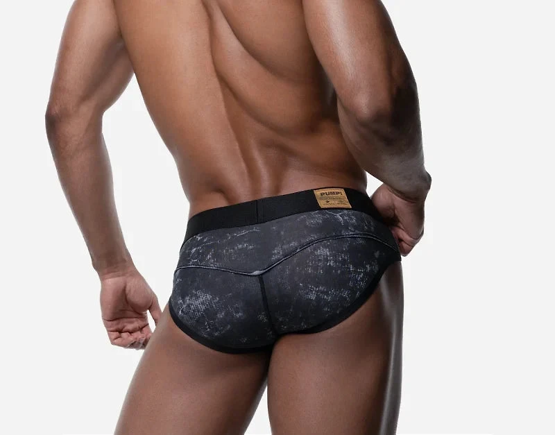 Washed Black Briefs
