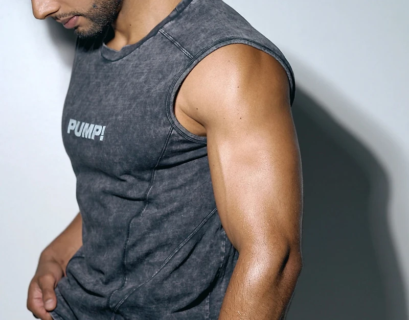 Black Washed Tank Top