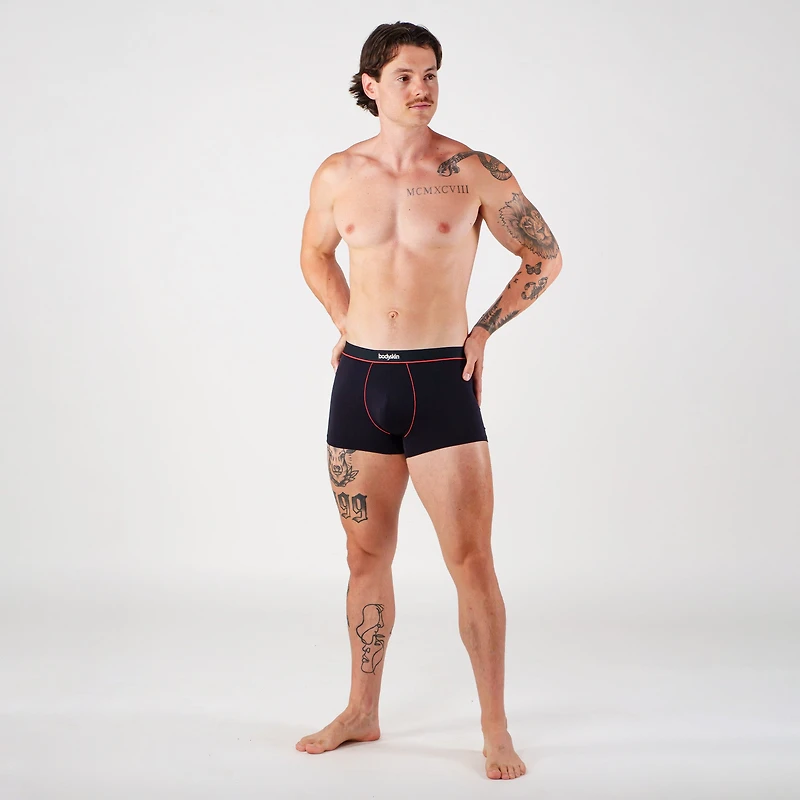 Boxer court Daily : Noir et rouge