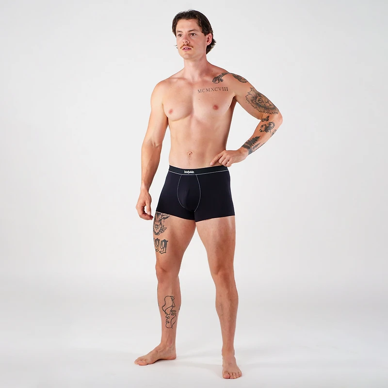 Boxer court Daily : Noir et charcoal