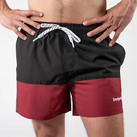 Maillot de bain Wave : Noir & bourgogne