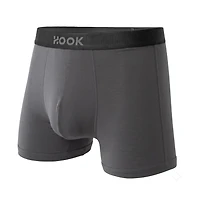 5 boxers courts Max+ -3,5 po : 1X Bleu marin, 2X gris pur et noir