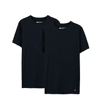 Pack of 2 DROPTEMP™ DRY COTTON Black Crew Neck T-Shirts