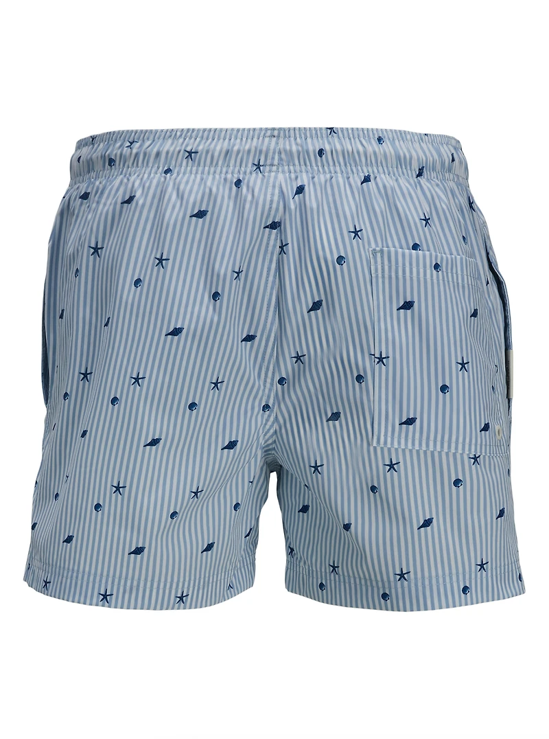 Maillot de bain Maui Stripe: Cashmere Blue