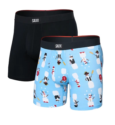Pack of 2 Vibe Xtra FROSTY LE JOUEUR/NOIR boxers
