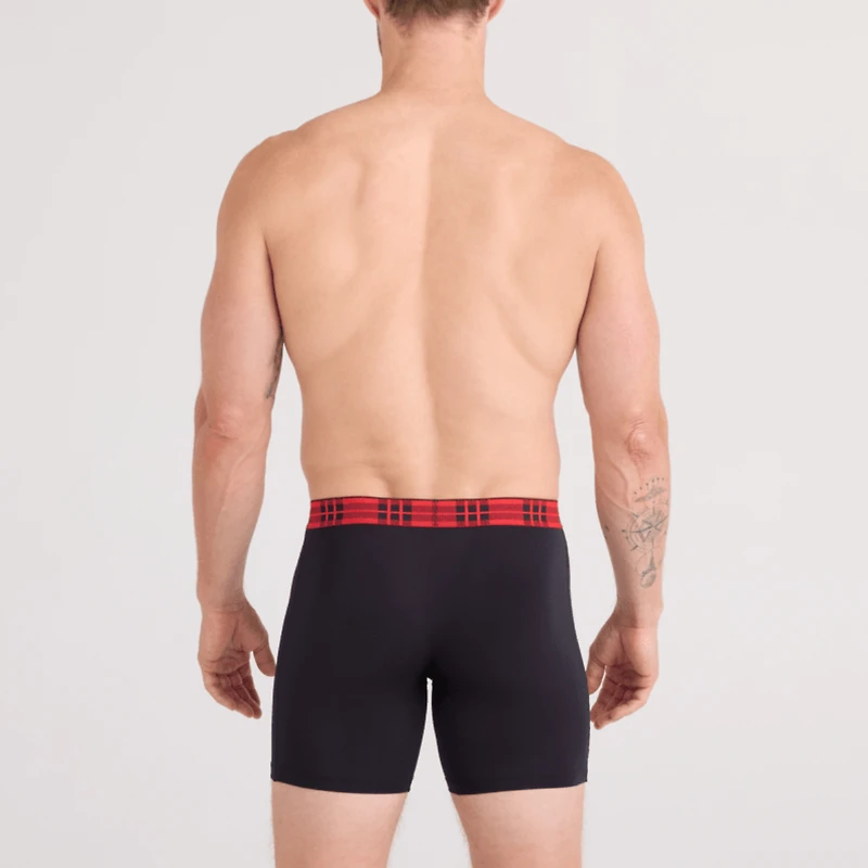 Pack de 3 boxers Vibe Xtra DARK RAYURE DOUCE/CHECK WB/NOIR