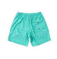 Oh Buoy 2-in-1 VOLLEY 7" Swimsuit ISLANDS ALIGNMENT-BLUE SURF