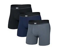 Pack de 3 boxers Essential Cotton NOIR/GRIS/MARINE