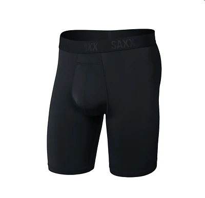 Long Smooth Flex Light Compression Boxer Shorts BLACK