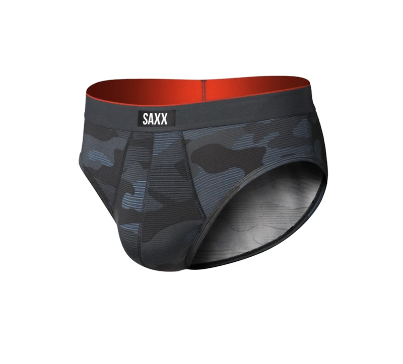 Multi-Sport Briefs with Remote Camouflage - Washed Black