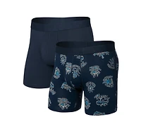 Pack de 2 boxers Droptemp Coton HAUTE MER/ENCRE FONCÉE