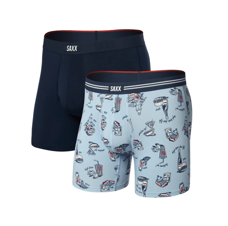 Pack de 2 boxers Vibe Xtra HIGH BROW LOW LIFE/MARINE
