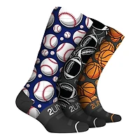 Pack of 3 pairs of Flex socks - Grid Iron/Hoops/Upper Deck