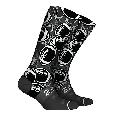 Pair of Flex Printed Grid Iron Socks