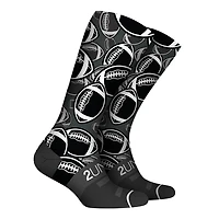 Pair of Flex Printed Grid Iron Socks