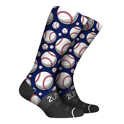 Pair of Flex Printed Upper Deck Socks