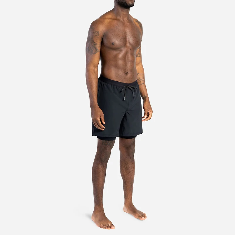 Short de vélo rembourré PURSUIT 2-en-1 Noir