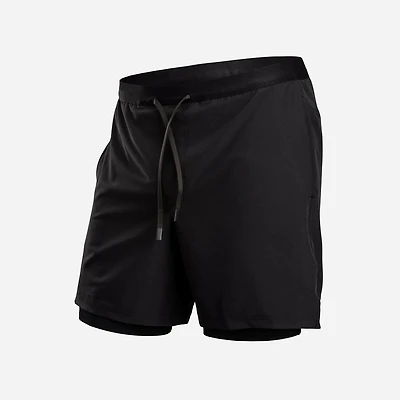 Short de vélo rembourré PURSUIT 2-en-1 Noir