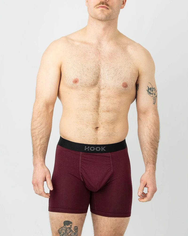 Boxer Max – 6 in: Burgundy