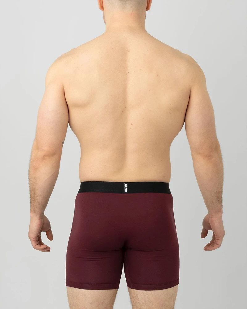 Boxer Max – 6 in: Burgundy